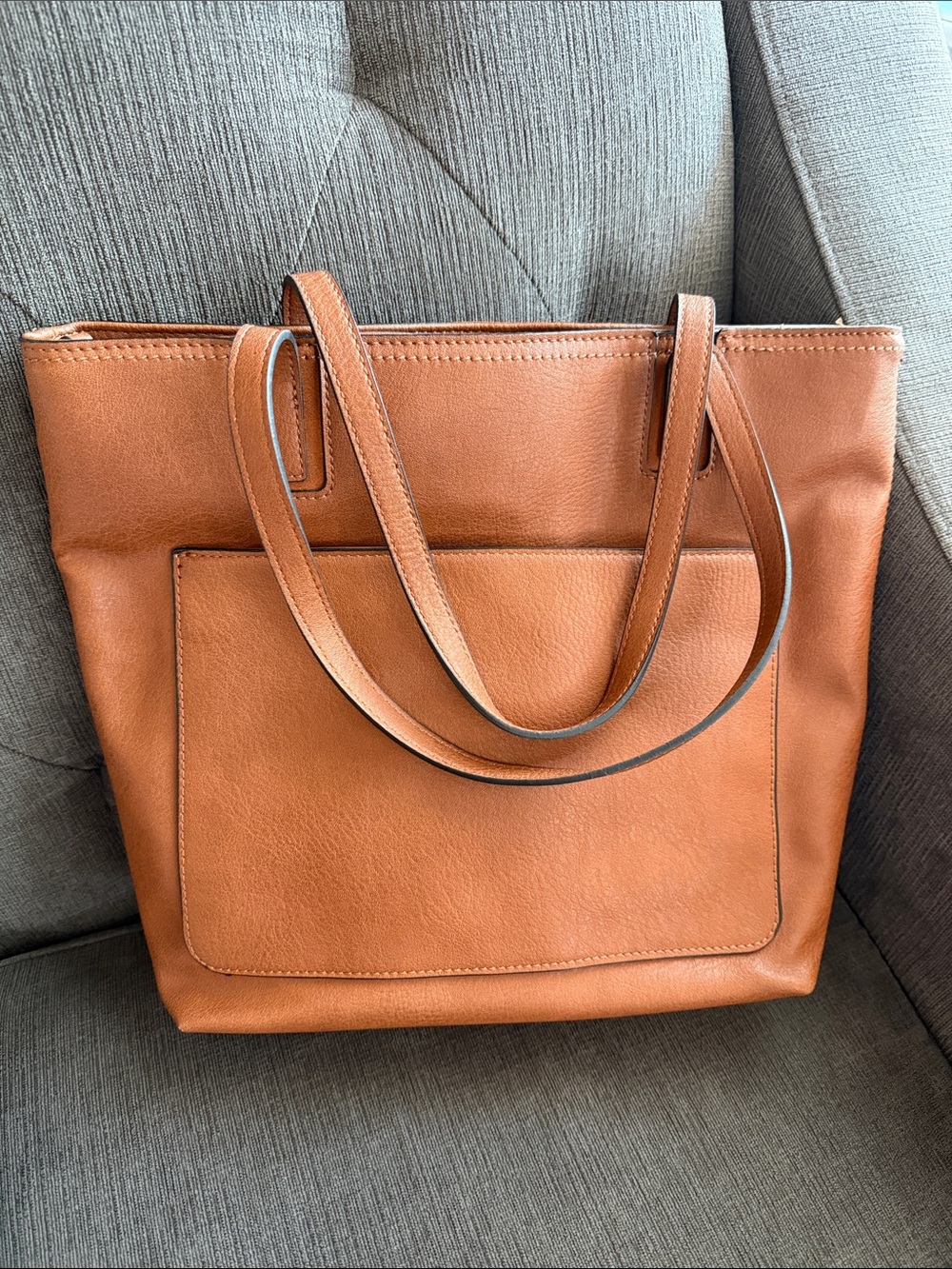 LC Lauren Conrad Brown Tote Bag